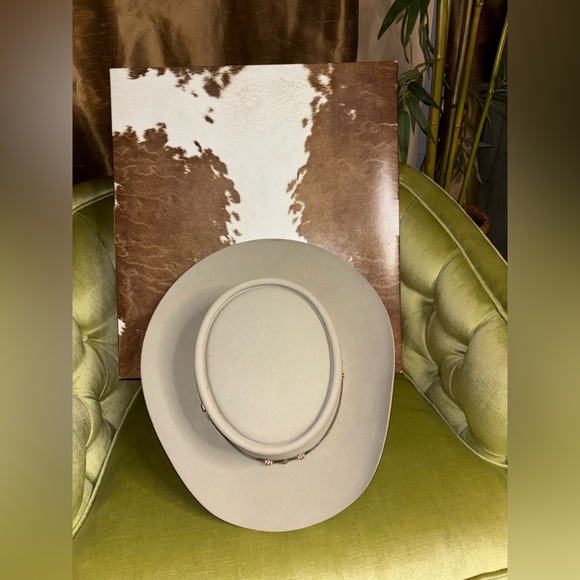 Vintage Resistol Self-Conforming “25” Beaver Silver Felt Western Cowboy Hat 7.50 - Picture 9 of 12